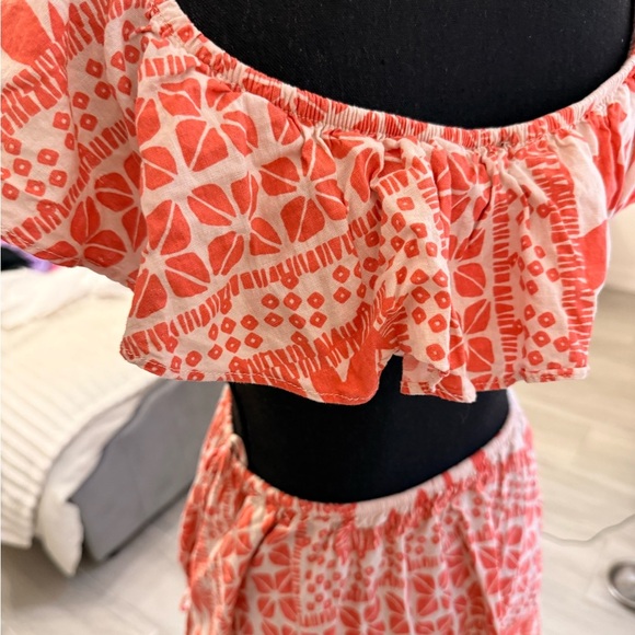 Floral Cutout Dress with Ruffle Sleeves - Picture 6 of 6